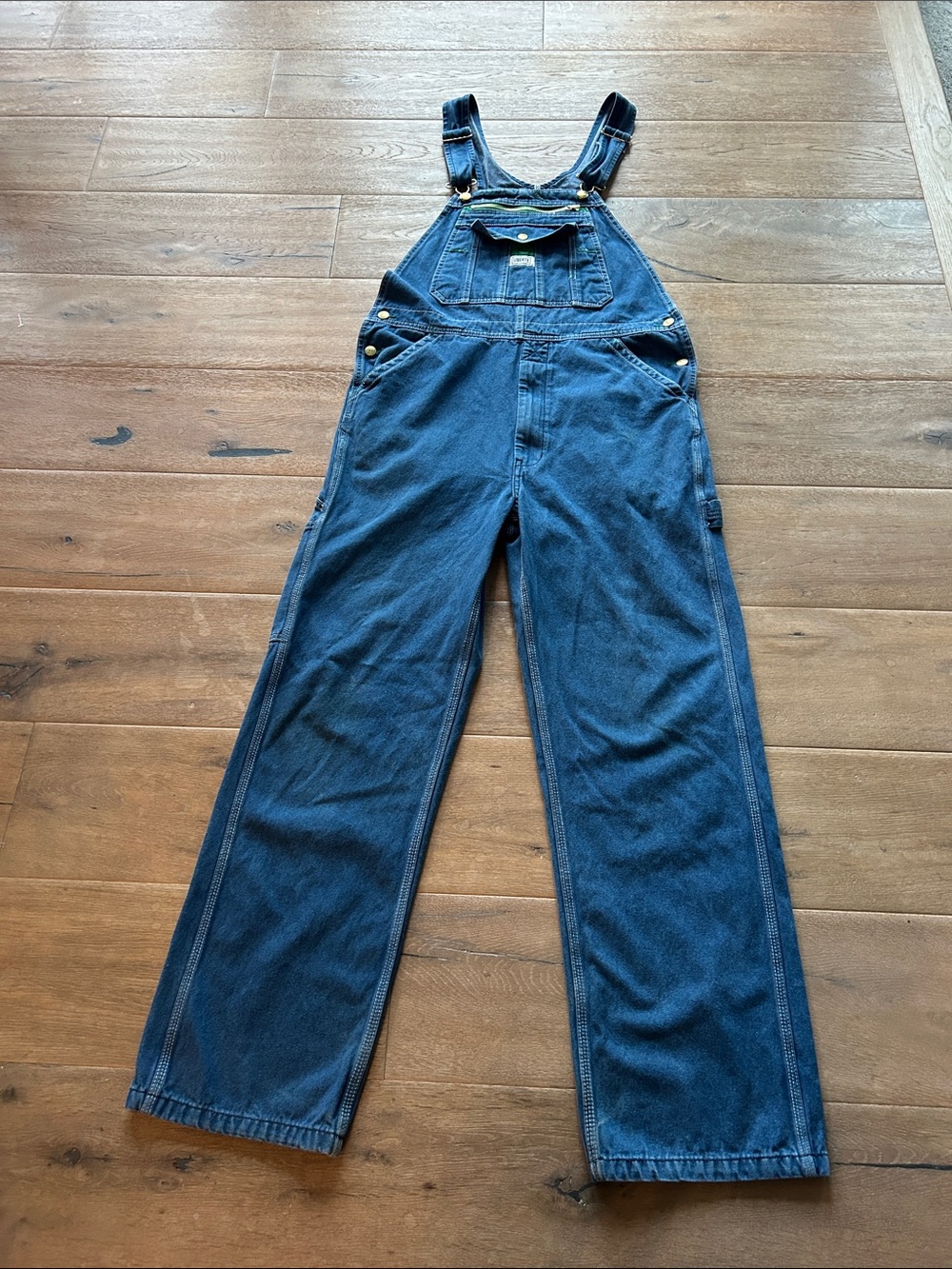 liberty Men's Relaxed Denim Overalls - Dark Blue